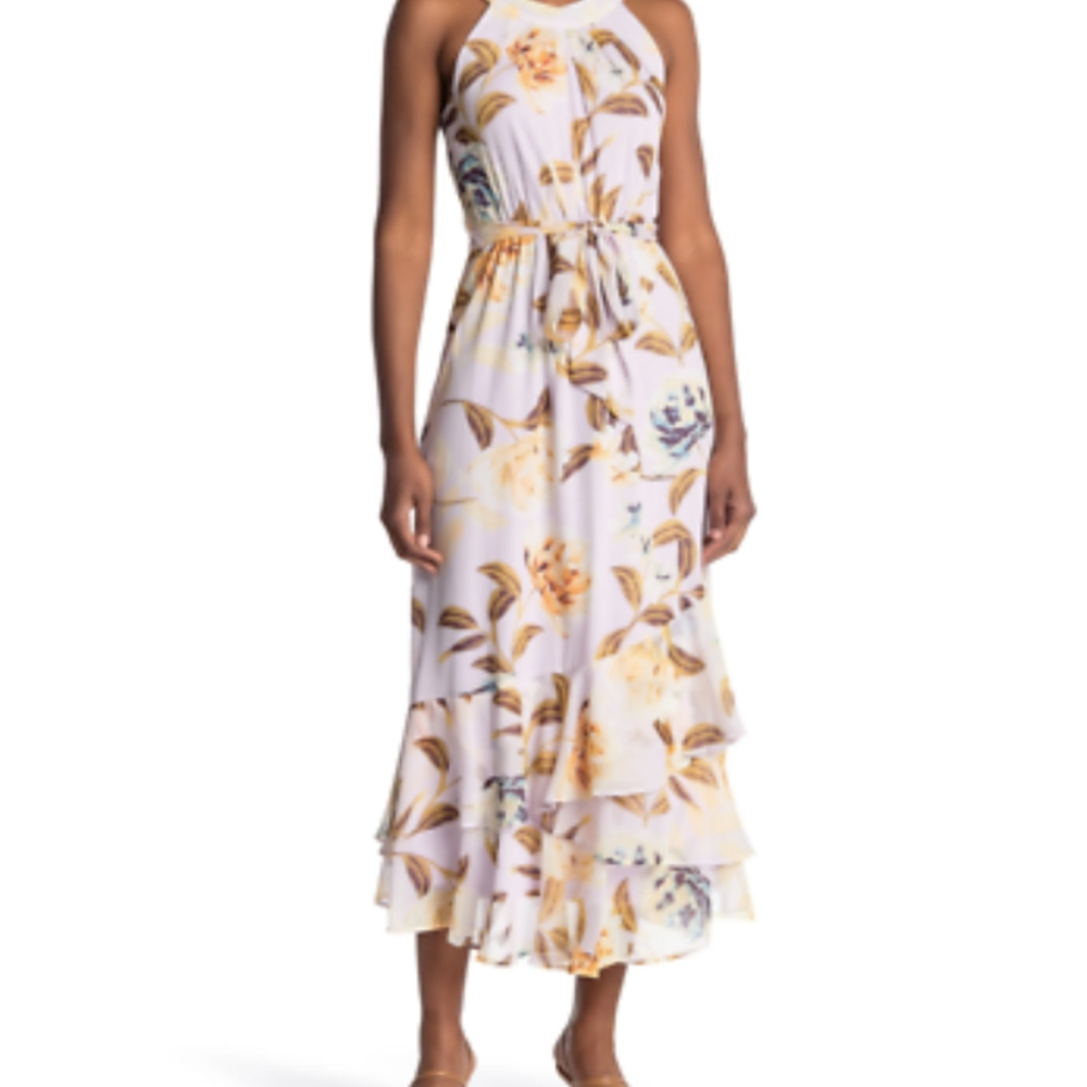 Calvin Klein Orchid Halter Dress NWT Size 8